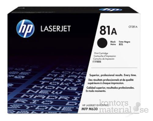 Toner HP 81A CF281A 10,5k svart