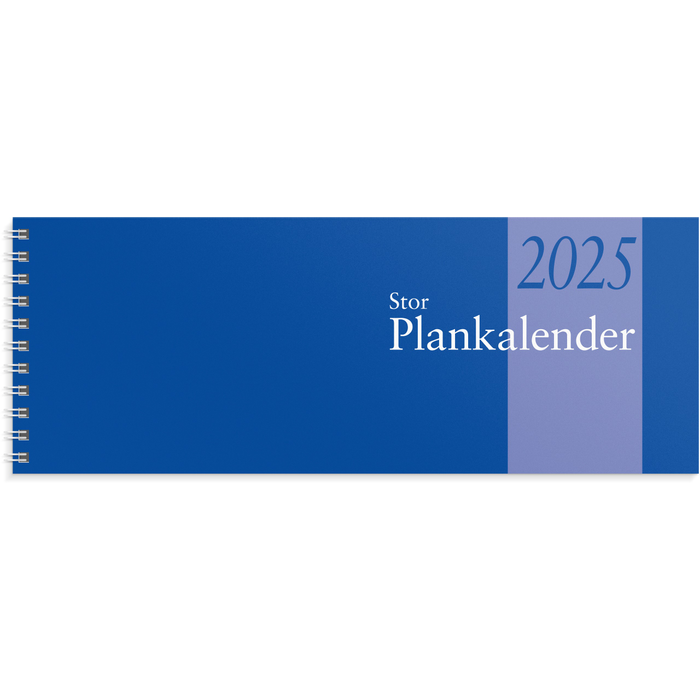 Plankalender stor spiralbunden 2025