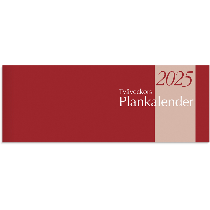 Plankalender stor Tvåveckors 2025