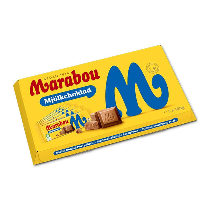 Choklad Marabou partypack 5x100g