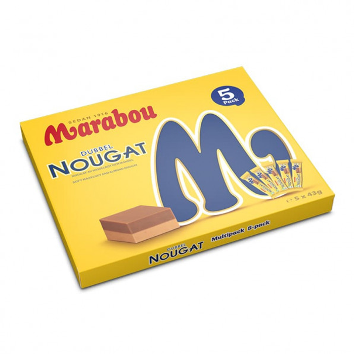 Choklad Marabou Dubbel Nougat 5-pack