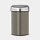 Soptunna Brabantia Touch Bin 3l platinum