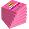 Post-it Super Sticky 76x76 rosa 6st/fp