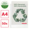 Plastficka Esselte Recycled A4 100 my 50st/fp