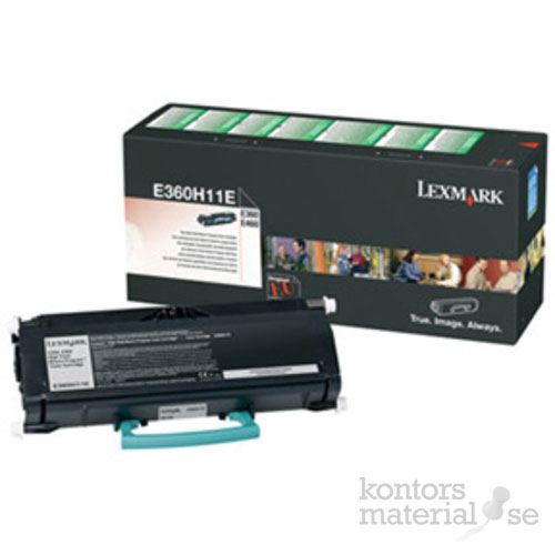 Toner Lexmark E360H11E 9k svart